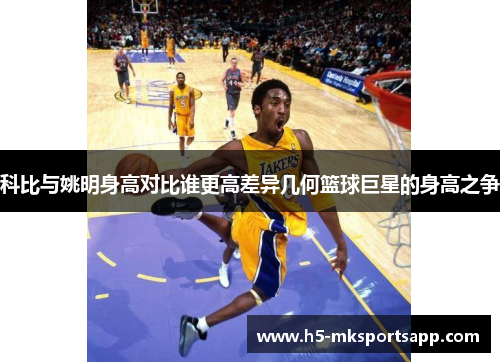 科比与姚明身高对比谁更高差异几何篮球巨星的身高之争